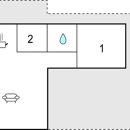 Σπίτι διακοπών In With 2 Bedrooms And Wifi Hejls